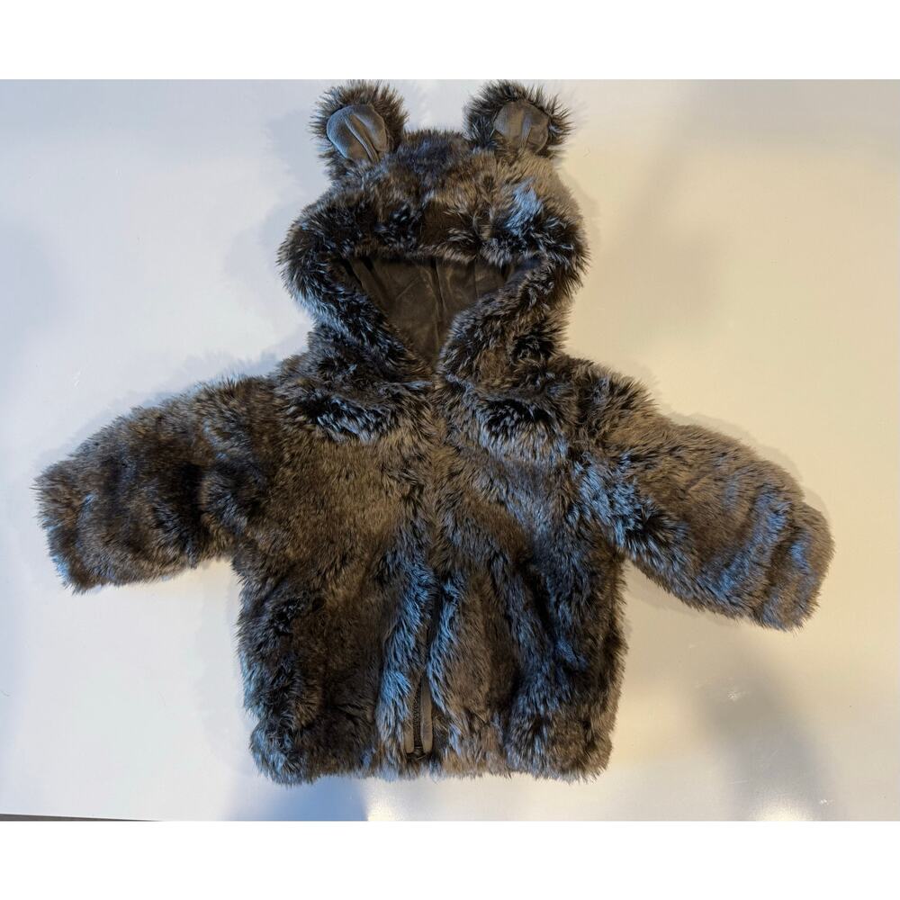 Restoration Hardware Baby & Child Faux Fur Jacket with Ears 12M